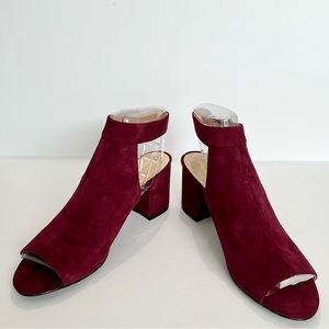 Women Nine West Red wine shoe size 12M